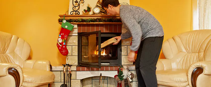 Rusted Metal Fireplace Restoration in Langley Park, Maryland